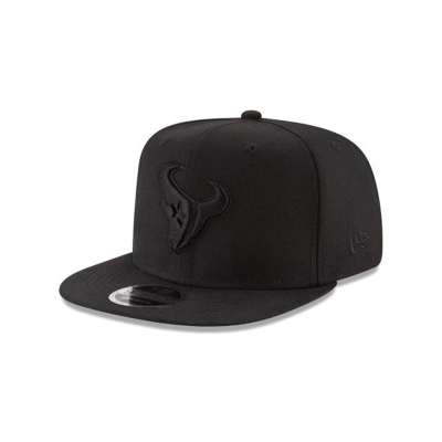 Houston Texans Gorra | New Era NFL Black On Black High Crown 9fifty Snapback Cap Mexico - Negros